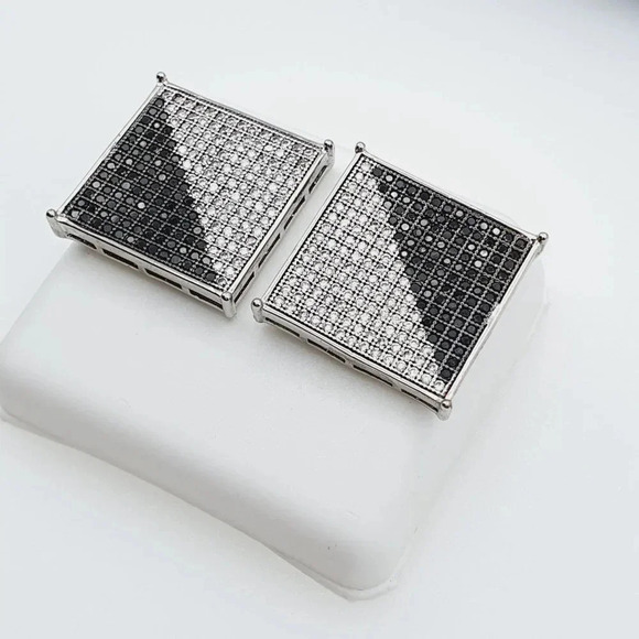 "925 Sterling Silver Plated CZ Earrings, EVBRS691 - Picture 7 of 10